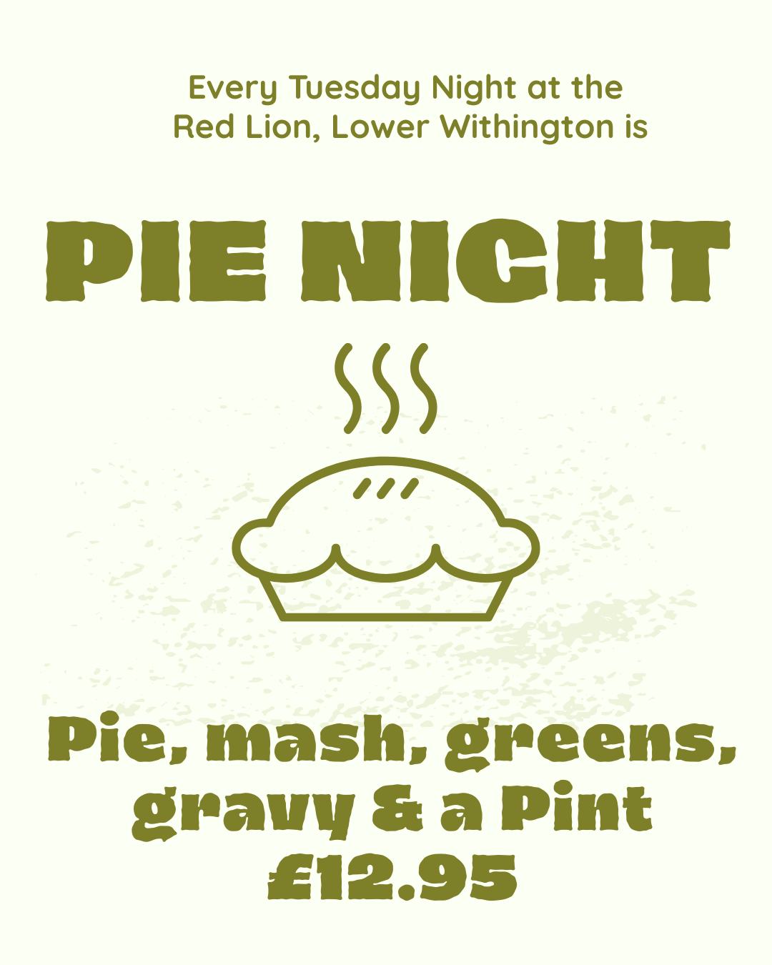 Tuesdays are for a Pie and a pint